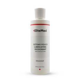 EliteMed Ostomy Pouch Lubricating Deodorant – Colostomy Bag Odor Eliminator & Lubricant – 8 fl oz Bottle