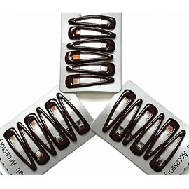 Arranview Jewellery Burgundy hair clips. Set of 18 slides, snaps, sleepies bendies.