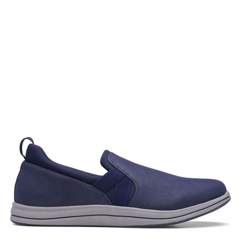 Clarks Breeze Bali - Mocasines Planos para Mujer, Dark Navy
