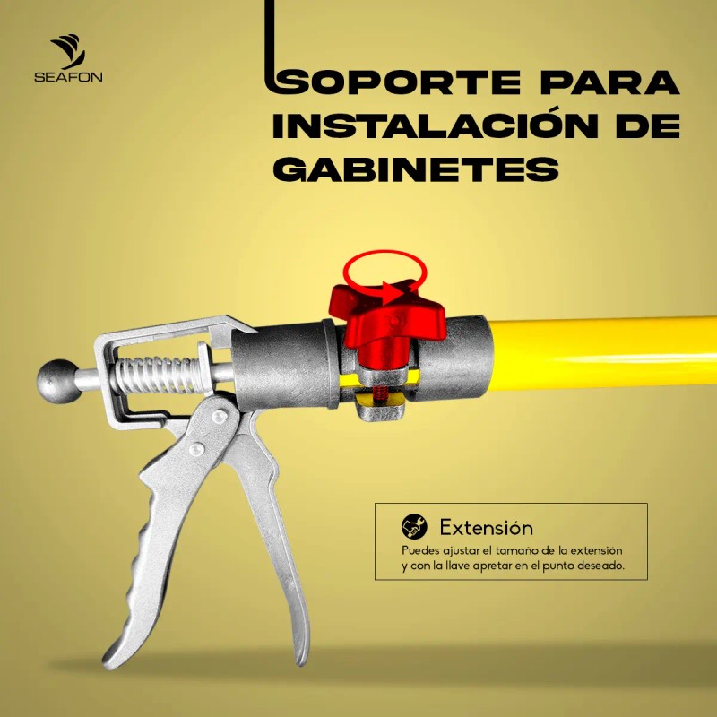 2 Soportes Instalación De Gabinetes Poste Ajustable 115 Cm