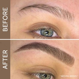 KYDA 2 Pcs Tinted Eyebrow Cream, Ultra-Fine Brush Tinted Brow Gel, Waterproof Smudgeproof Eyebrow Mascara, Long Wear, Natural Brow Makeup without Clumping, Natural Brown