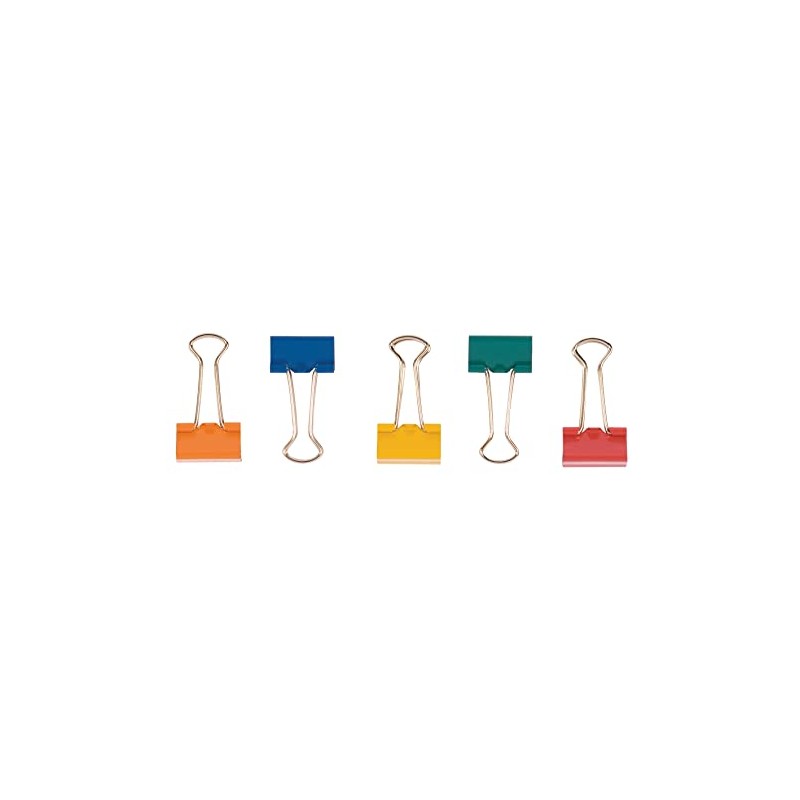 Q Connect Assorted 19mm Foldback Clip (Pack of 10)