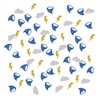 INNORU Tornado Confetti Glitter, Weather Theme Lightning Cloud Table Confetti, Baby Shower Party Paper Scatter, Kids Birthday Party Table Decorations Confetti, 120pcs