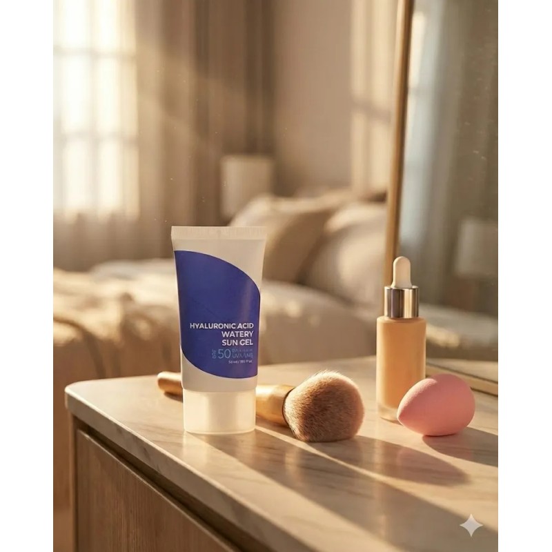Protector Solar Facial Gel Acuoso Ácido Hialurónico Fps 50+