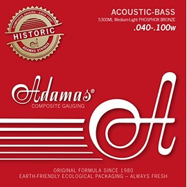 Adamas Med-Light 5300 ml Acoustic Bass Strings Phosphor Bronze Set of 4