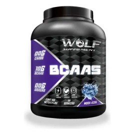 Aminoácidos Bcaas Wolf 1kg Pre Entreno 100 Serv Mora Azul                                                                                             