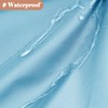 UFRIDAY Small Shower Curtain 48 x 72 inches,Light Blue Fabric