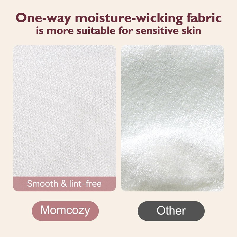 Momcozy Reusable Nursing Pads, Innovative Use of One Way Moisture-Wicking
