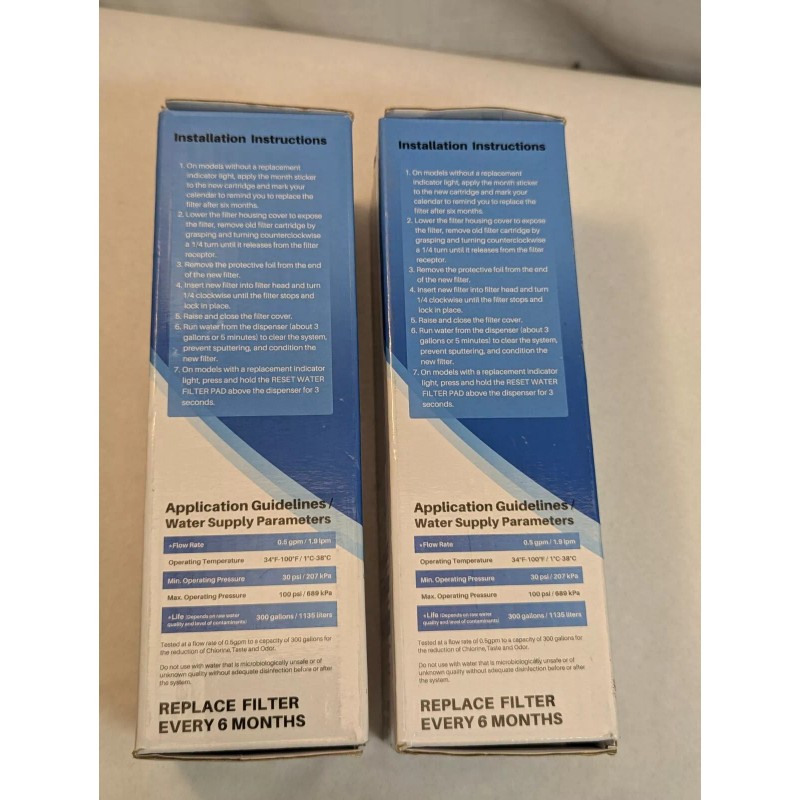 IcePure 2x Lot: ICEPURE RWF0900A Refrigerator Water Filters, Replacement for
