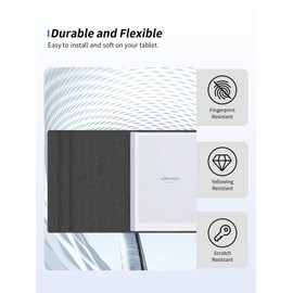 Case for Remarkable Paper Pro 2024 e-Reader 11.8-inch,Hard PC and Premium PU Stand Cover Ultra Lightweight Slim Shell Stand Cover,Black