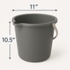 JOEY'Z 10QT (9.5L) Heavy Duty Sturdy Spout Pail Bucket with
