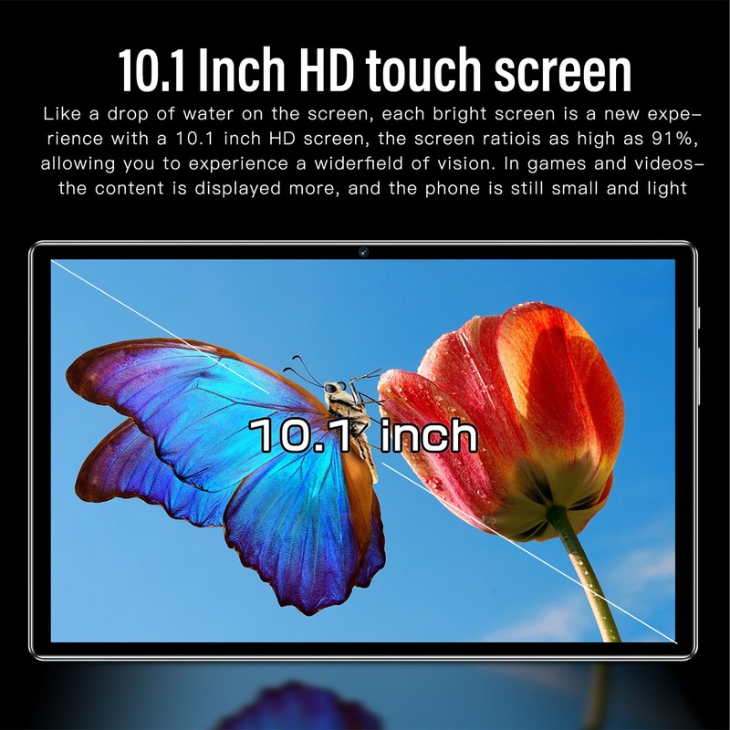 10.1in Tablet PC 6GB RAM 128GB ROM 5G WIFI Octa