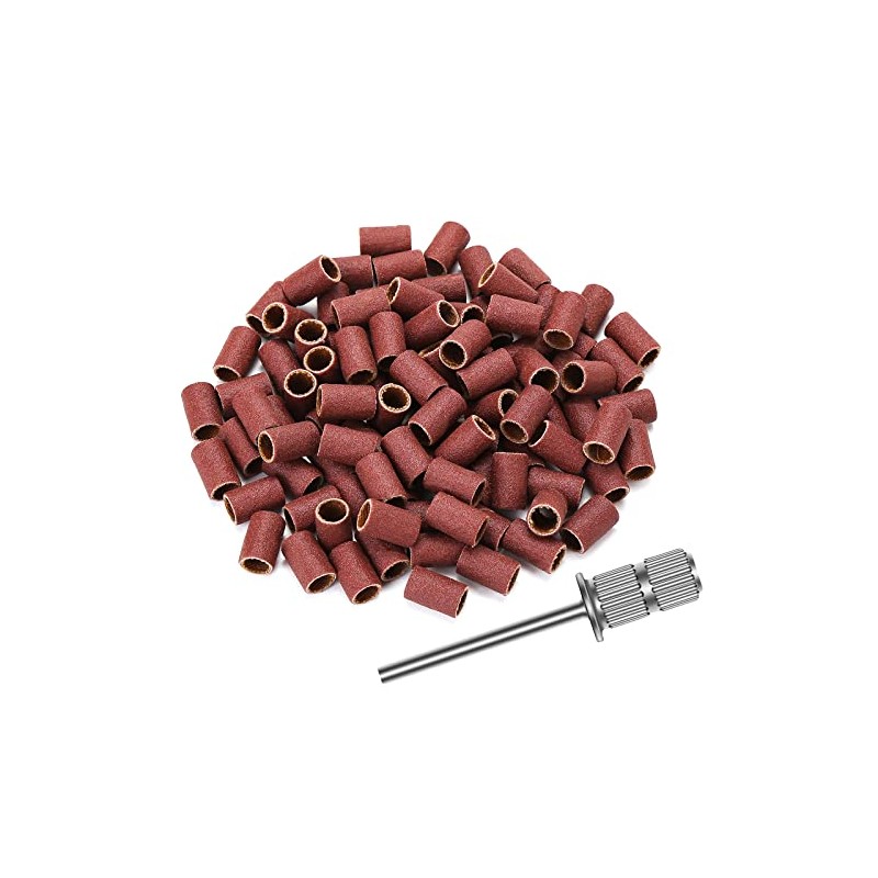 DANNARY 100 Pcs Nail Drill Bits Sanding Bands for Nail