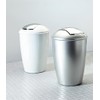 Spirella Atlanta Waste Bin HIPS White Chrome Height 30 cm