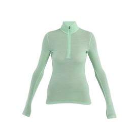 Icebreaker Merino Half Zip Thermal Long Sleeve 175gm for Women - Glass - Large