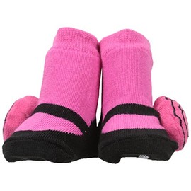 Trumpette Baby Girls Socks-1 Pair, Rosie Rattle-Pink, 0-12 Months