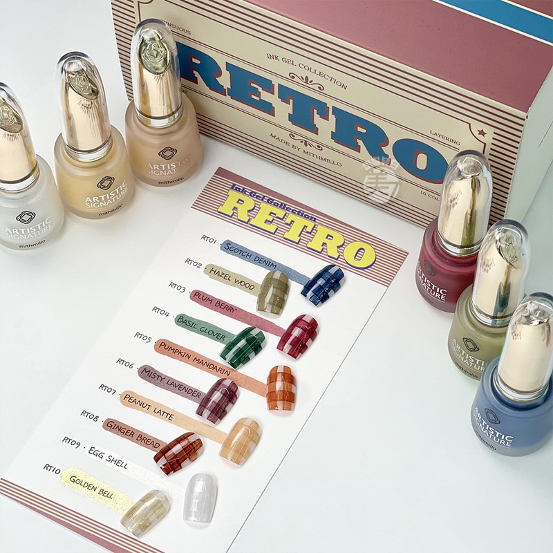 Miss Milo Retro Ink Gel Tint Gel 10-piece Set /