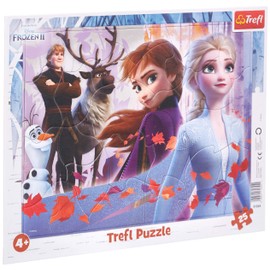 Trefl, Puzzle Frame Puzzle with Underlay 25 Pieces Adventure in Winter Land for Children Aged 4 Years and Up