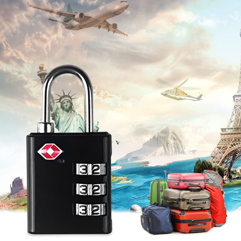 Newpop Pack of 2 TSA Suitcase Lock, Luggage Lock, 3-Digit