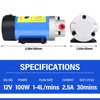 NORJIN Oil Extractor Pump 12V 100W, Engine Oil Transfer Change