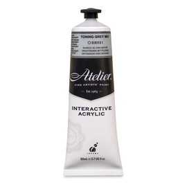 Interactive Professional Acrylic 80 ml Tube - Toning Grey Mid