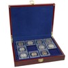SAFE 5787 Root Wood Coin Case Premium Including 3 Trays