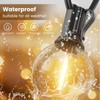 RTTY Outdoor String Lights 60 FT, Patio Lights with 32pcs