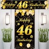 46th Happy Birthday Door Banner IMISI Birthday Decorations Birthday Backdrop
