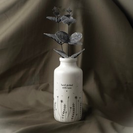 CGB Giftware | Send With Love 'Hand Picked..' Ceramic Bottle Vase In Gift Box | Ceramic Vase | Homeware | Home Decor | New Home Gift | GB07476