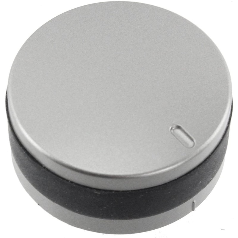 Spares2go Silver/Black Switch Knob Compatible with Lamona LAM3200 LAM3204 LAM3401