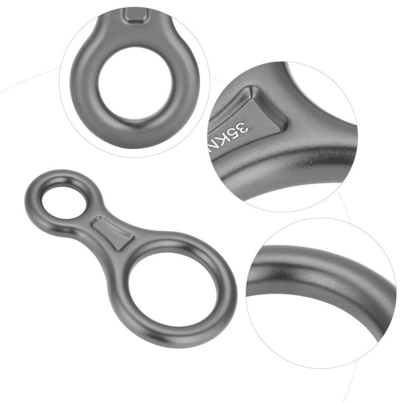 Escalada Rappel Safety 35KN Montaismo Escalada Figura 8 Cuerda Descensor