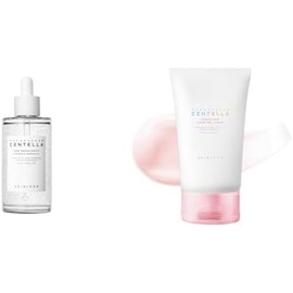 Skin1004 Madagascar Centella Tone Brightening Capsule Ampoule by Skin1004 for Women 3.38 oz Toner + Madagascar Centella Poremizing Light Gel Cream 75ml