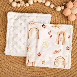 TANOFAR Baby Car Seat Strap Pads, Soft Carseat Straps Covers, Car Seat Straps Shoulder Pads for Girls, Seat Belt Cover Pad for Kids, Suitable for Baby Car Seat, Pushchair, Stroller, Rainbow