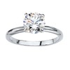 PalmBeach Yellow Gold-plated Platinum-Plated or Silvertone Round Cubic Zirconia Solitaire