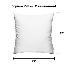 RSH DECOR: Square Throw Pillows Set of 4 | 17” x 17” | All-Weather Spun Fabric | Water and Fade-Resistant | Outdoor Accent Pillows for Patio Furniture | Beachcrest Caviar