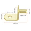 sourcing map Shelf Support Pegs, 25pcs 5mm(1/5") L-Shaped Support Bracket