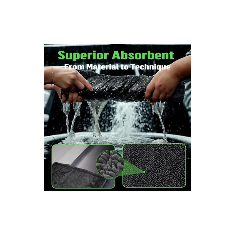 Deedlite Premium Microfiber Bath Wipes - Quick Drying Towel