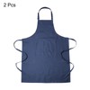 sourcing map 2 Pack Kitchen Cooking Aprons 90x69cm Adjustable Bib