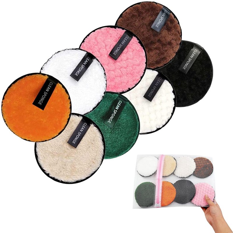 Reusable Make Up Remover Pads, Washable Eco-Friendly Cotton Face Wipes