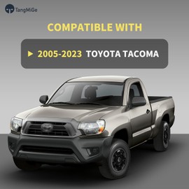 TangMiGe 4-Pack Wheel Skins Compatible with Toyota Tacoma 2005-2023, 16 inch 16", Hubcap Wheel Cover (Black Color)
