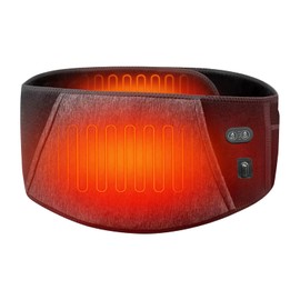 Heated Waist Belt, Cordless Heating Pad for Lower Back and Belly, Rechargeable Battery Powered