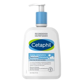 Crema Limpiadora Cetaphil Espumosa Hidratante 473ml Todo Tipo Piel Día Noche