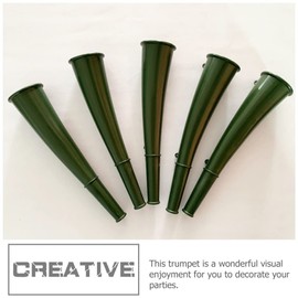 MILISTEN Speakers Green Small Horn: 2Pcs Outdoor Horn Safety Horn Alarm for Boating Sports Events Parties Birthdays Games Camping Metal Whistle Air Horn