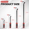 TOOLEAGUE Utility 4Pcs Pry Bar Set,8",12",18",24" Mechanic Hand Tools with