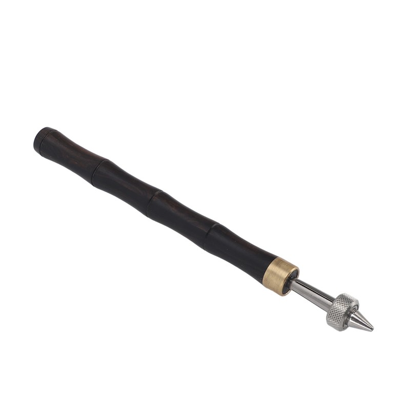Pin Vise Hand Drill Wooden Handle Comfortable Grip Portable Pin