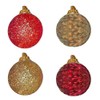 20 Pack 30mm Sequin and Glitter Christmas Tree Baubles -