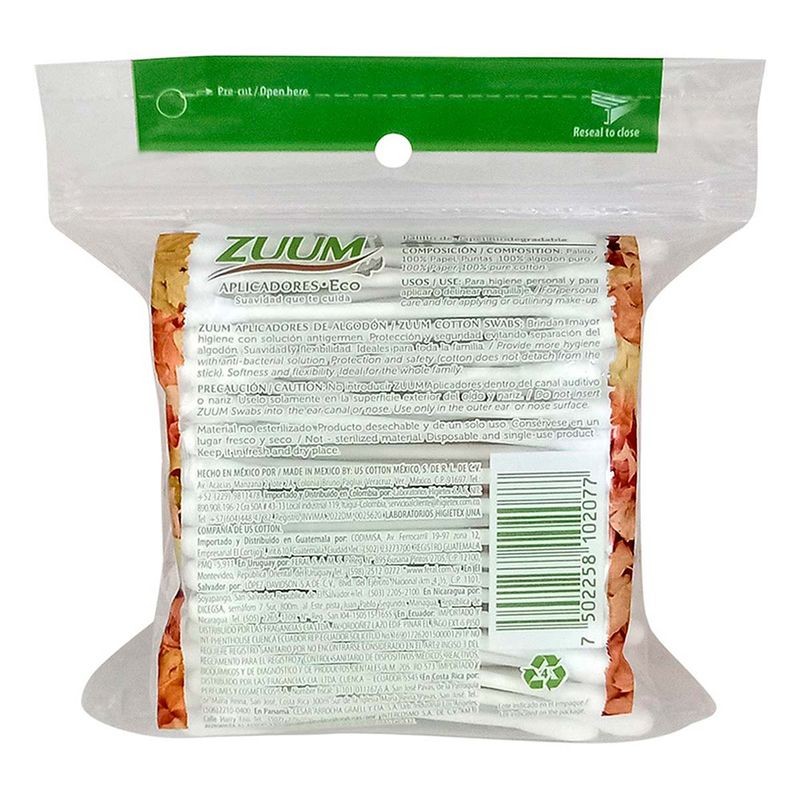 Hisopos Zuum 120 Piezas
