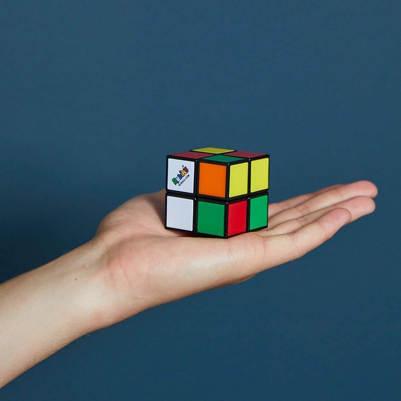 Rubik’s Cube | 2x2 Classic Colour-Matching Puzzle, Pocket Size Brain-Teasing