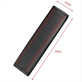 ysister Gurtpolster Auto Weich 2 Stücke Autogurtpolster Erwachsene Leder Sicherheitsgurtbezug Schulterschoner Sicherheitsgurt Schulterpolster PU für Auto Sicherheitsgurt, Rucksack, Umhängetasche