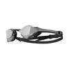 TYR Tracer-X Elite Racing Swim Goggles, Silver/Black Mirrored